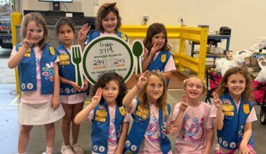 Hyer Girl Scouts Support North Texas Food Bank