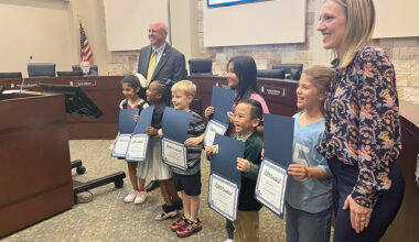 Recycle art winners honored at council meeting
