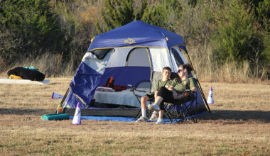 Tents blossom in Murphy Central Park