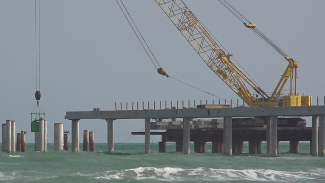 Bob Hall Pier rebuild faces delay; completion now expected in February