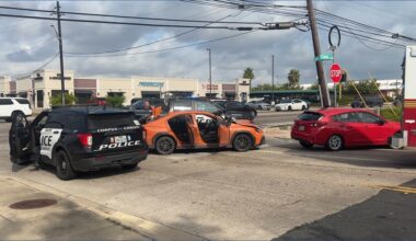 Three arrested in stolen car after crash in Corpus Christi