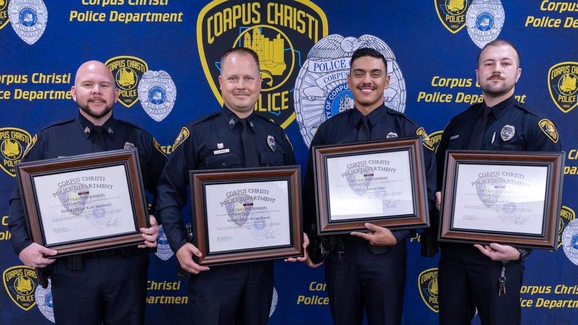 CCPD award ceremony honors officers for lifesaving actions across multiple emergencies