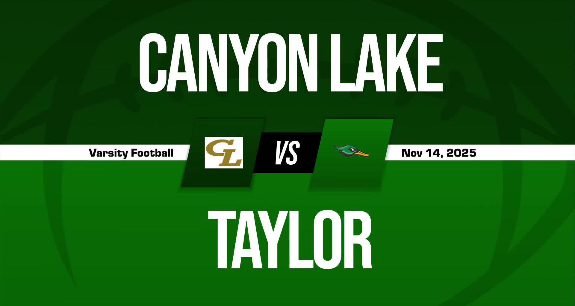 Canyon Lake Hawks vs. Calallen Wildcats