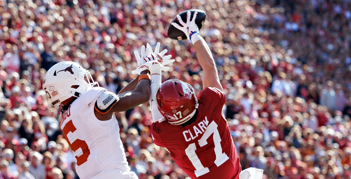 Game time, TV set for Texas vs. Arkansas