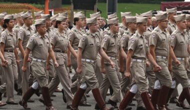 Lone Star Showdown: Texas A&M Corps of Cadets March on South Congress Avenue