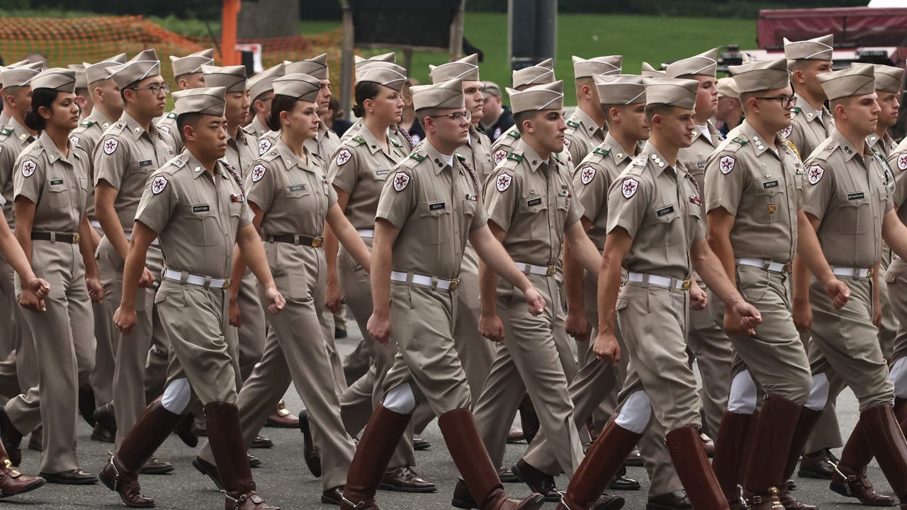 Lone Star Showdown: Texas A&M Corps of Cadets March on South Congress Avenue