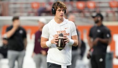 No. 16 Texas vs. No. 3 Texas A&M live updates: Arch Manning’s 35-yard TD makes it 27-17