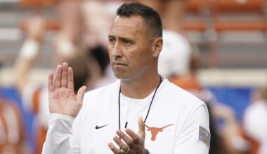 Steve Sarkisian in Texas gear