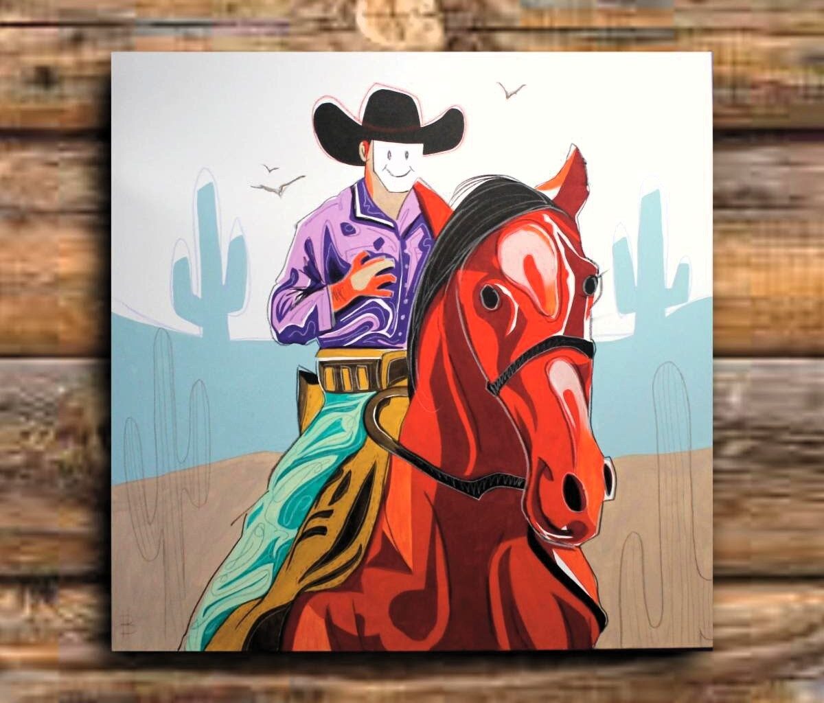 Saddle Up! See Technicolor Cowboy In Downtown Plano - Local Profile