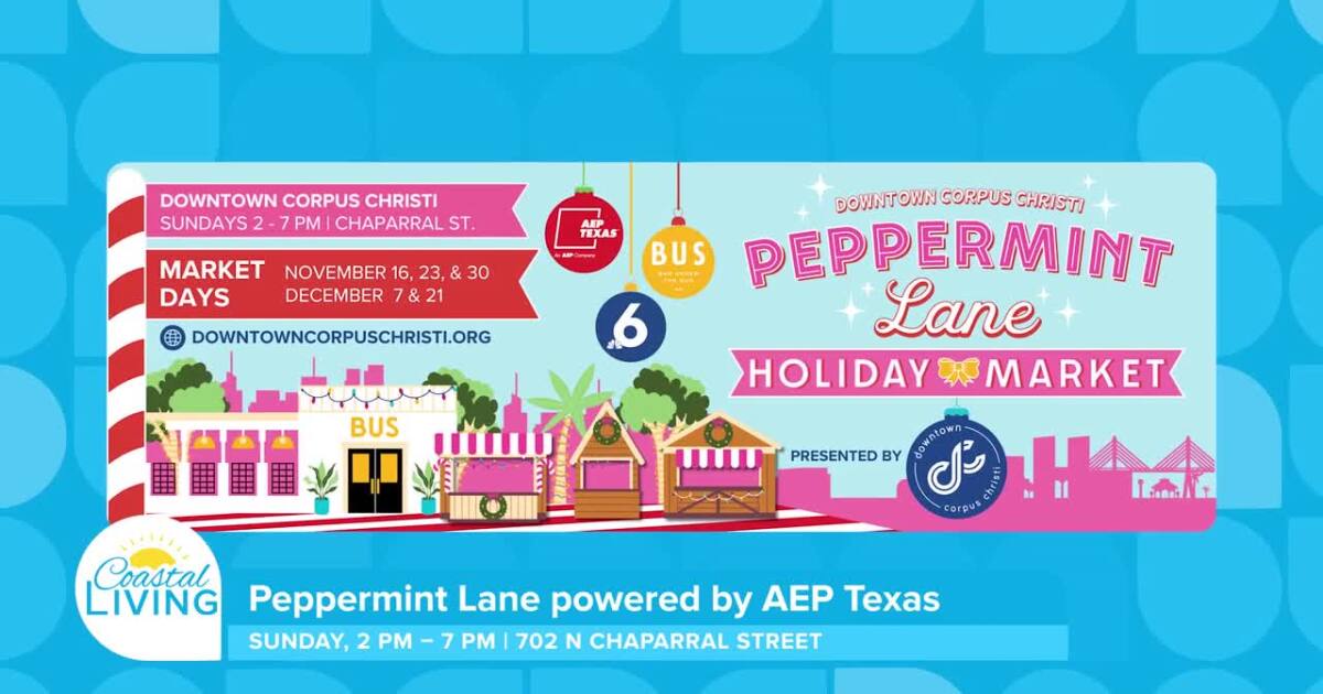 Peppermint Lane Holiday Market in Downtown Corpus Christi