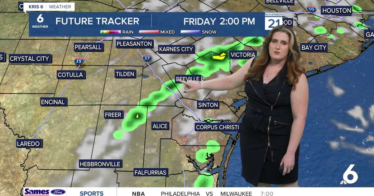 More showers on Friday, but activity will be isolated to a few neighborhoods