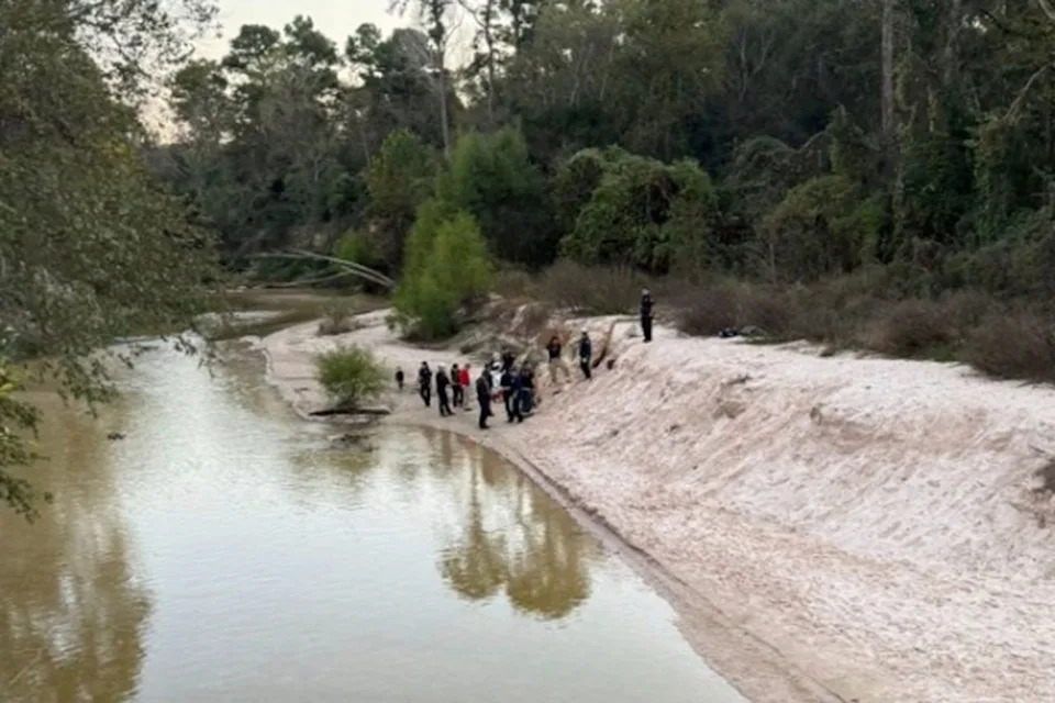 The Woodlands Fire Department Site of the sand hole collapse in The Woodlands, Texas