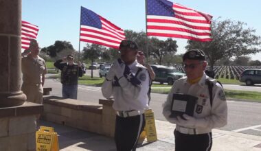 Community honors three veterans during unaccompanied burial at Coastal Bend State Veterans Cemetery