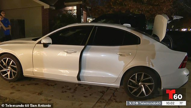 Surveillance footage shows an individual believed to be Camila near her vehicle shortly before she vanished. Pictured, the family car near where she was seen
