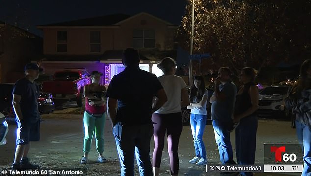 Neighbors are seen coming out on the street to comfort Camila's mother, Rosario