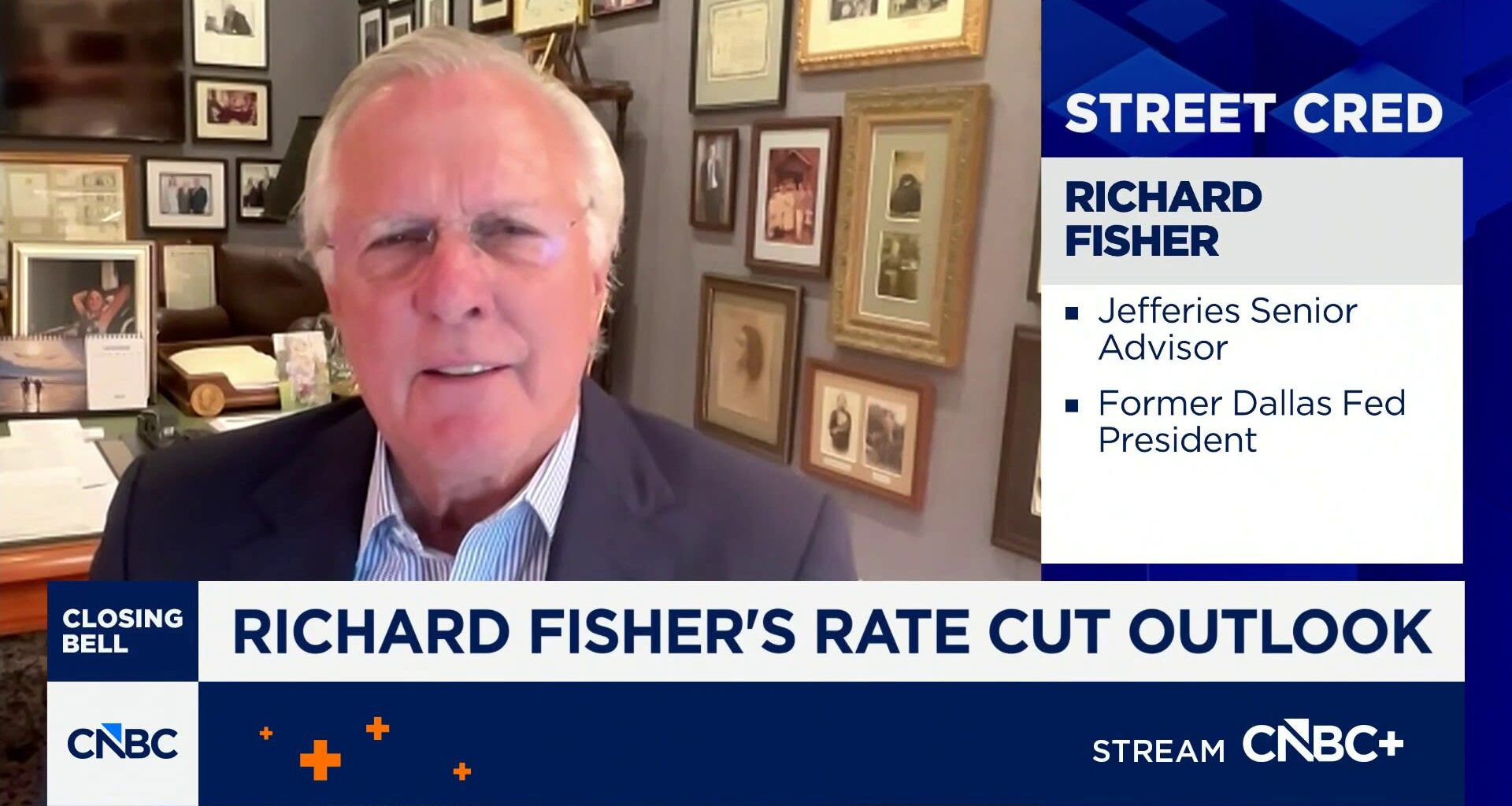 Watch CNBC's full interview with former Dallas Fed President Richard Fisher
