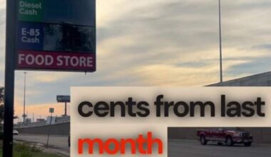 Gas prices plunging just like the temperature