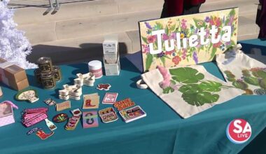 Support local at the Holiday market at Hemisfair this month