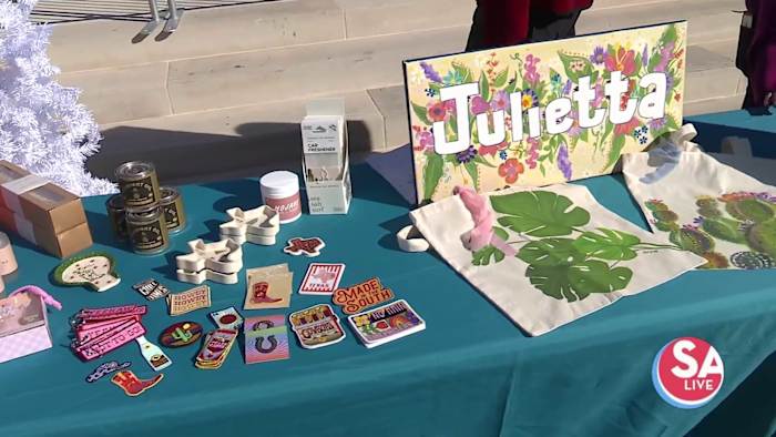 Support local at the Holiday market at Hemisfair this month