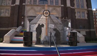 Dallas church nativity scene depicts Holy Family as modern-day immigrants