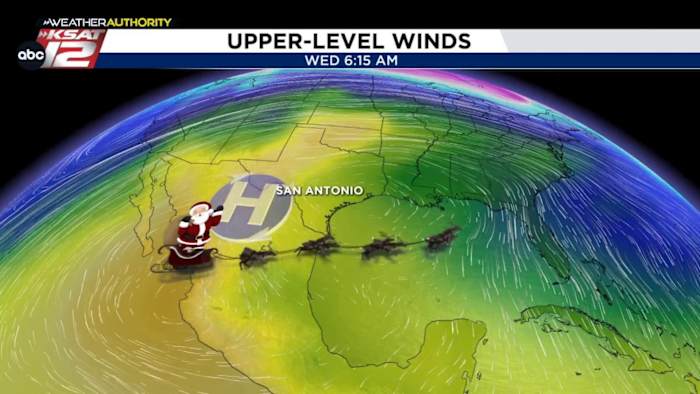 Some dampness the next couple of days and a look ahead to Christmas in San Antonio