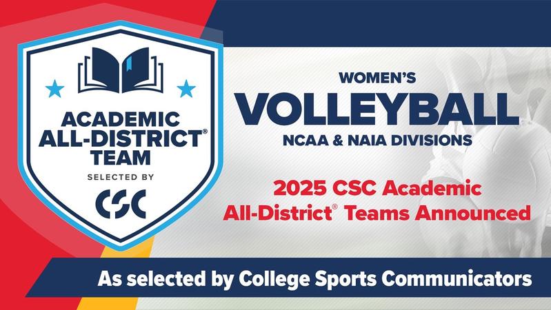 Volleyball Places Four on CSC Academic All-District Team