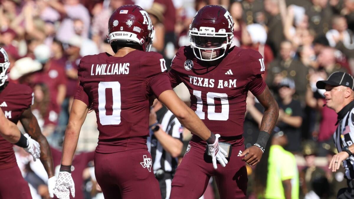 College Football Playoff betting line movement, including Miami at Texas A&M