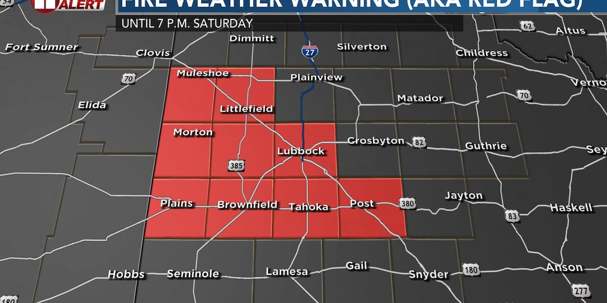 High wildfire risk, record warmth Saturday