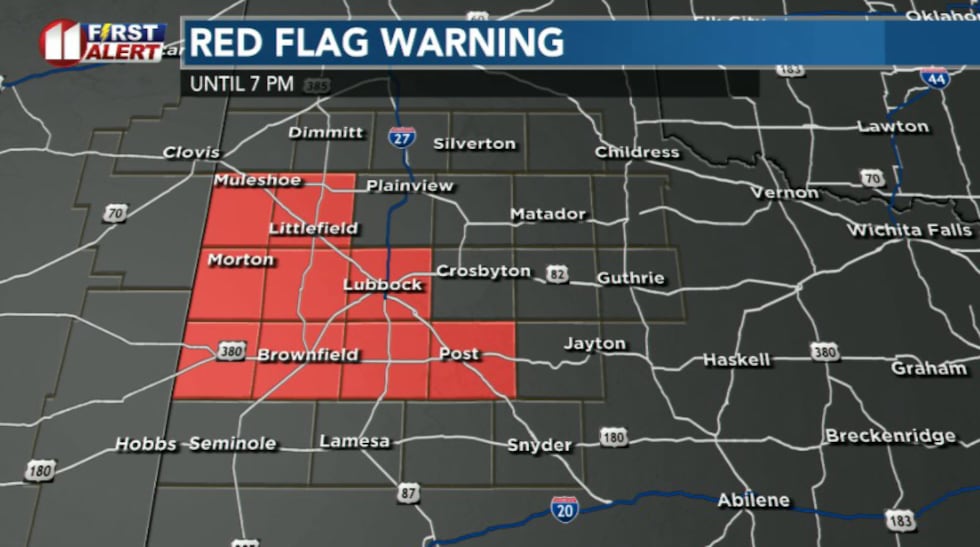 Red Flag Warning in effect until 7 pm