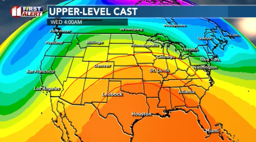 More warm weather as a ridge builds across the south later this week