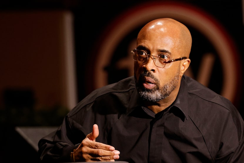 The Rev. Frederick Haynes III, pastor of Friendship-West Baptist Church, speaks to The...