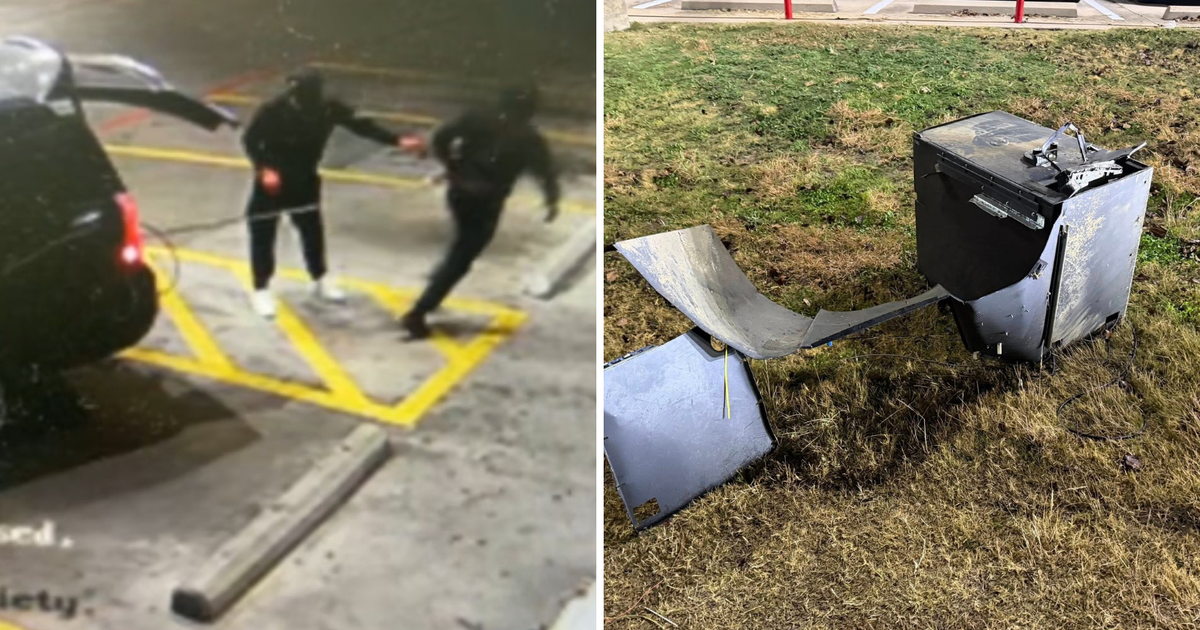 Video shows suspects use stolen SUV to rip out ATM, destroying North Texas convenience store