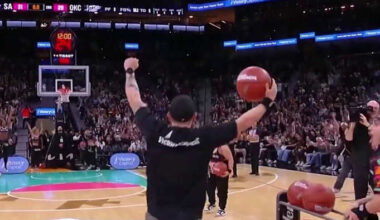 San Antonio veteran wins $10K prize in Half Court Hero Challenge at Spurs’ game