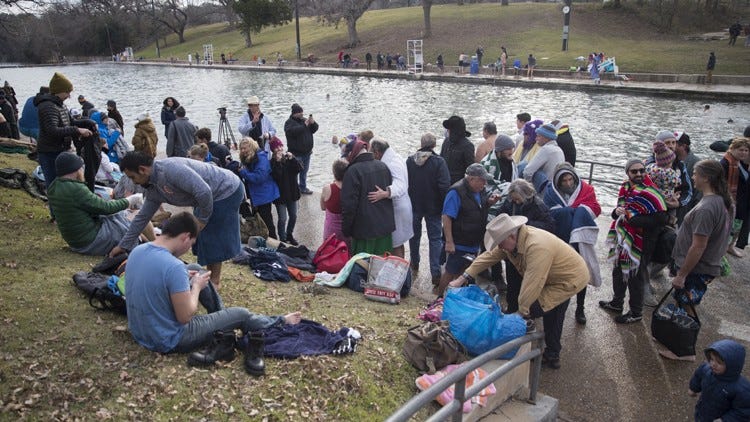 What it’s like to do the Barton Springs Polar Plunge on New Year’s Day