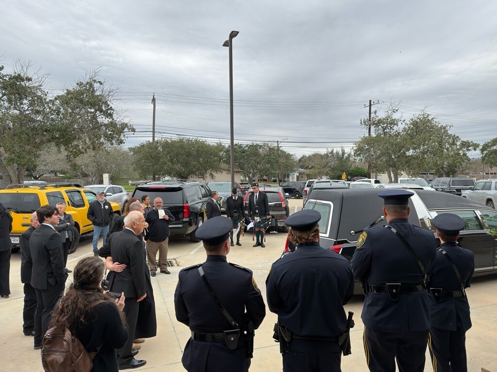 Julian Galloway's funeral 