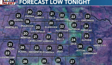Cold night ahead as wintry system moves south; warming trend begins Tuesday