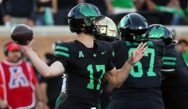 National passing leader Drew Mestemaker from No. 23 North Texas is entering transfer portal