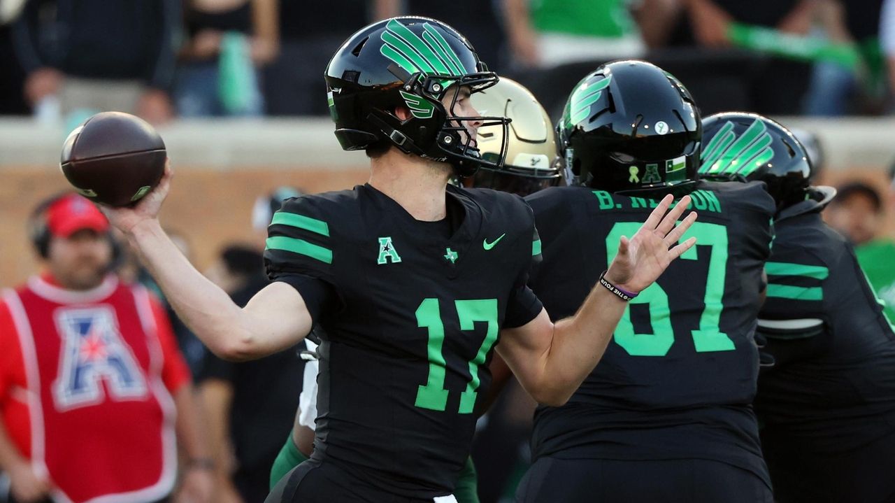 National passing leader Drew Mestemaker from No. 23 North Texas is entering transfer portal