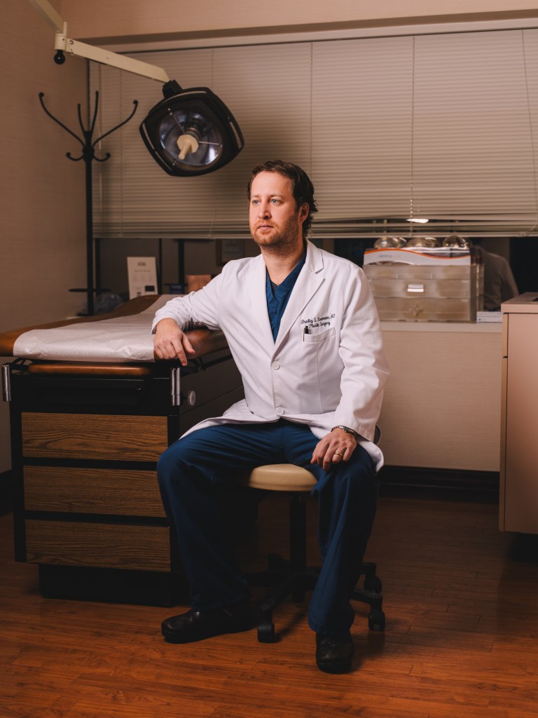 Dr. Bradley Eisemann, a Houston-based plastic surgeon, poses for a portrait at his plastic surgery center in Houston, on Wednesday, Dec. 17, 2025.