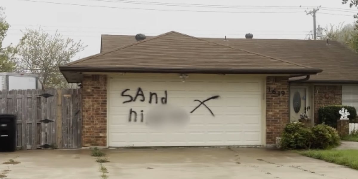 Killeen, Texas, neighbors angry after racial slur spray painted on home across from school