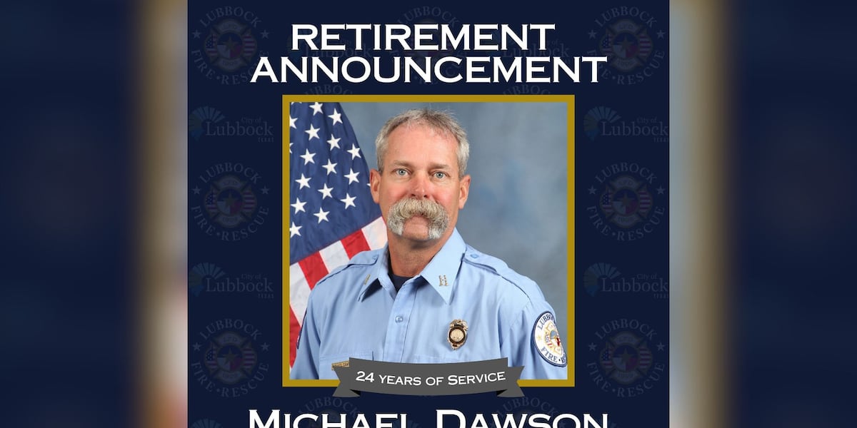 Lubbock Fire Rescue captain announces retirement after 20 years of service
