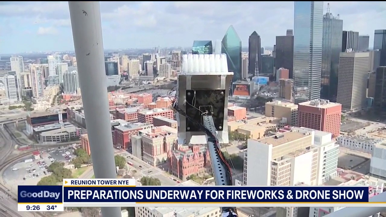 Reunion Tower prepares for New Year's Eve