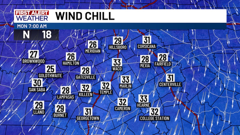 Powerful cold front brings significant temperature drop and damaging winds as it blows through...