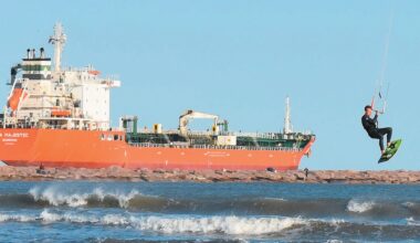 By air and sea - Port Aransas South Jetty