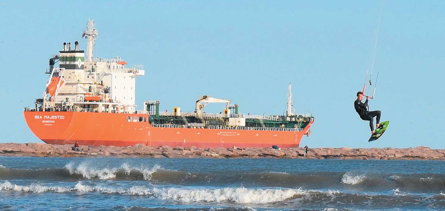 By air and sea - Port Aransas South Jetty