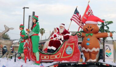Christmas parade - Port Aransas South Jetty