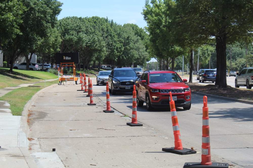 Sewer line improvements are set for West Plano Parkway. (Michael Crouchley/Community Impact)
