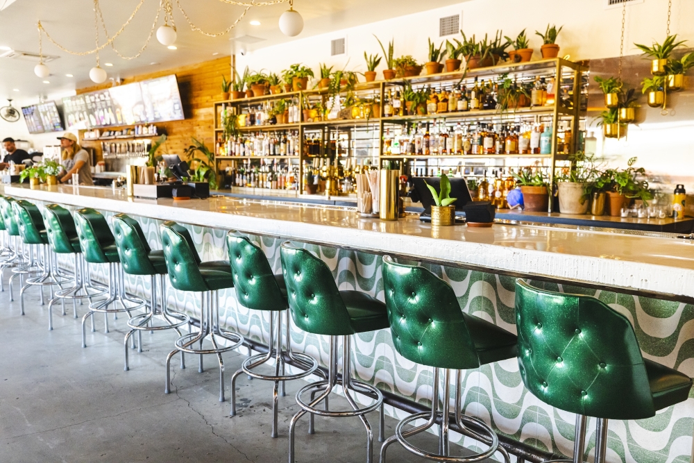 An image of the inside of the bar.