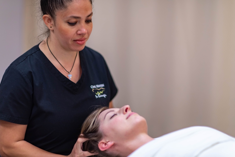 An image of someone getting a massage.