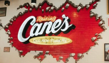 Raising Cane's sign